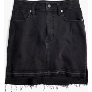 Black Denim Skirt